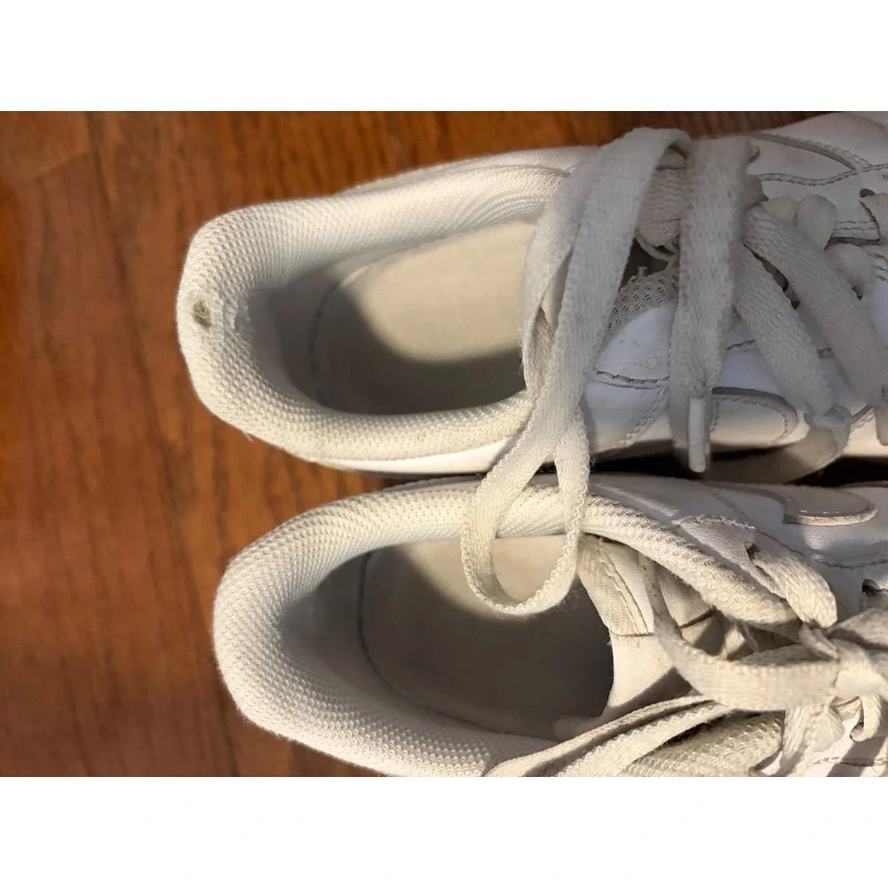 Nike Air Force 1‎ Low White White Leather Sneakers 315115-112 Mens 8 Womens 9.5